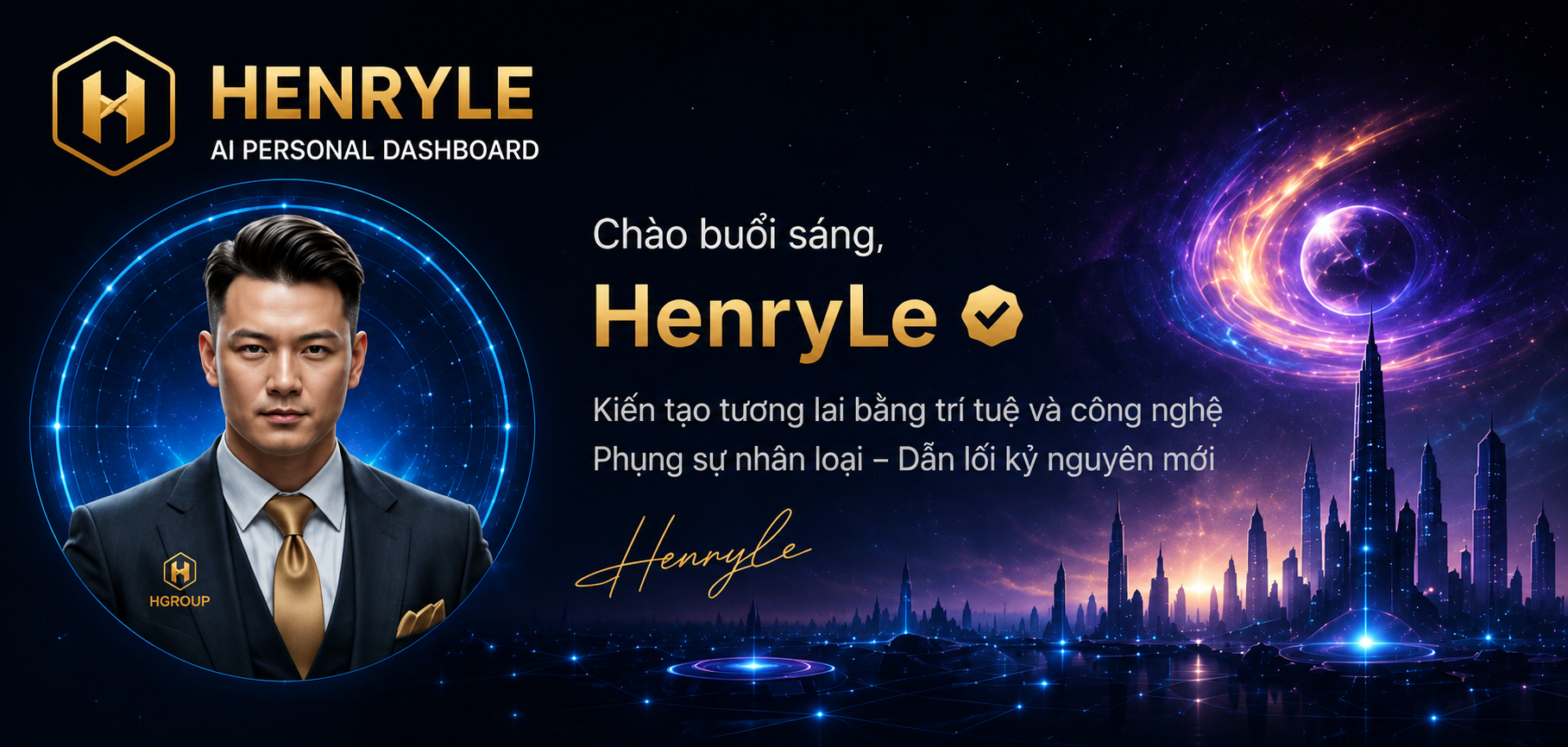 HenryLe Dashboard Header