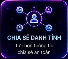 Chia sẻ danh tính - Tự chọn thông tin chia sẻ an toàn
